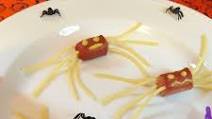 Halloween Hot Dog Pasta Spiders Recipe Halloween Hot Dog Pasta Spiders Recipe