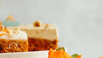 Raw Carrot Cake with Vegan Cream Cheese Frosting Raw Carrot Cake with Vegan Cream Cheese Frosting