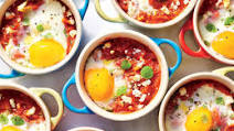 Shirred Eggs with Marinara and Feta Shirred Eggs with Marinara and Feta