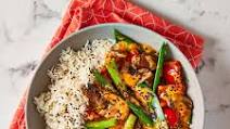 Nutty Three Veg Curry With Basmati Rice Nutty Three Veg Curry With Basmati Rice