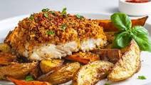 Oven-Baked Hake in Spicy Breadcrumbs Oven-Baked Hake in Spicy Breadcrumbs