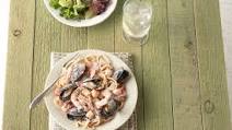 Creamy Seafood Pasta Pomodoro Creamy Seafood Pasta Pomodoro