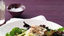 Salmon and Fennel with Roasted-Lemon Vinaigrette Salmon and Fennel with Roasted-Lemon Vinaigrette
