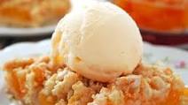 Peaches and Cream Pie Bars a la Mode Peaches and Cream Pie Bars a la Mode