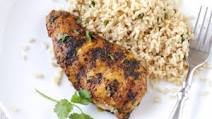 Grilled Moroccan Chicken and Brown Rice Grilled Moroccan Chicken and Brown Rice