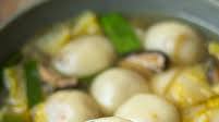 Vegan savory rice balls - tang yuan 咸汤圆 Vegan savory rice balls - tang yuan 咸汤圆