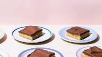 Yellow Sheet Cake with Chocolate Sour Cream Frosting Yellow Sheet Cake with Chocolate Sour Cream Frosting