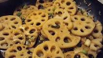 Stir-Fried Lotus Root With Sesame and Green Onions Stir-Fried Lotus Root With Sesame and Green Onions