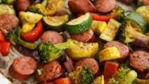 Keto Sheet Pan Sausage and Veggies Keto Sheet Pan Sausage and Veggies
