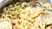 Creamy pasta with bacon Creamy pasta with bacon