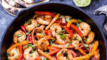 Skillet Shrimp Fajitas Skillet Shrimp Fajitas