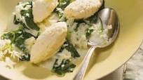 Curd Cheese Dumplings with Wild Garlic and Kohlrabi Curd Cheese Dumplings with Wild Garlic and Kohlrabi