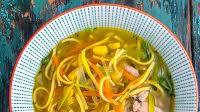 Chicken noodle soup by Pinch of Nom Chicken noodle soup by Pinch of Nom