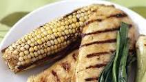 Grilled citrus chicken with chili rubbed corn Grilled citrus chicken with chili rubbed corn