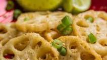 Baked sesame ginger lotus root Baked sesame ginger lotus root