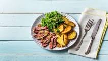 When Steak Met Potatoes and Creamed Kale with Peppercorn Sauce When Steak Met Potatoes and Creamed Kale with Peppercorn Sauce