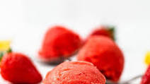 Ice Cream Maker Strawberry Sorbet Ice Cream Maker Strawberry Sorbet