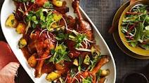 Chinese-style braised duck legs with crispy potatoes Chinese-style braised duck legs with crispy potatoes