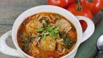 Italian-Thai Fusion Soup with White Wine and Meatballs Italian-Thai Fusion Soup with White Wine and Meatballs