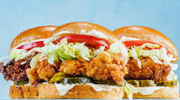 Super-Crispy Fried Chicken Sandwiches Super-Crispy Fried Chicken Sandwiches