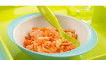 Salmon with carrots & tomato - Annabel Karmel Salmon with carrots & tomato - Annabel Karmel
