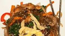 Japchae with Grilled Marinated Chicken Japchae with Grilled Marinated Chicken