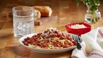Spaghetti with Ground Meat Sauce Spaghetti with Ground Meat Sauce