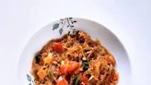 Mapo Harusame, Spicy Fried Vermicelli with Sriracha Sauce Mapo Harusame, Spicy Fried Vermicelli with Sriracha Sauce