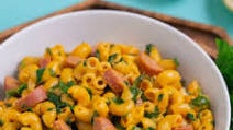 One Pot Mac and Cheese with Hot Dogs One Pot Mac and Cheese with Hot Dogs
