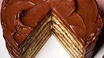 Yellow Layer Cake with Chocolate-Sour Cream Frosting Yellow Layer Cake with Chocolate-Sour Cream Frosting