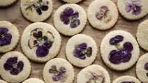 Orange Blossom Shortbread Cookies with Edible Flowers Orange Blossom Shortbread Cookies with Edible Flowers